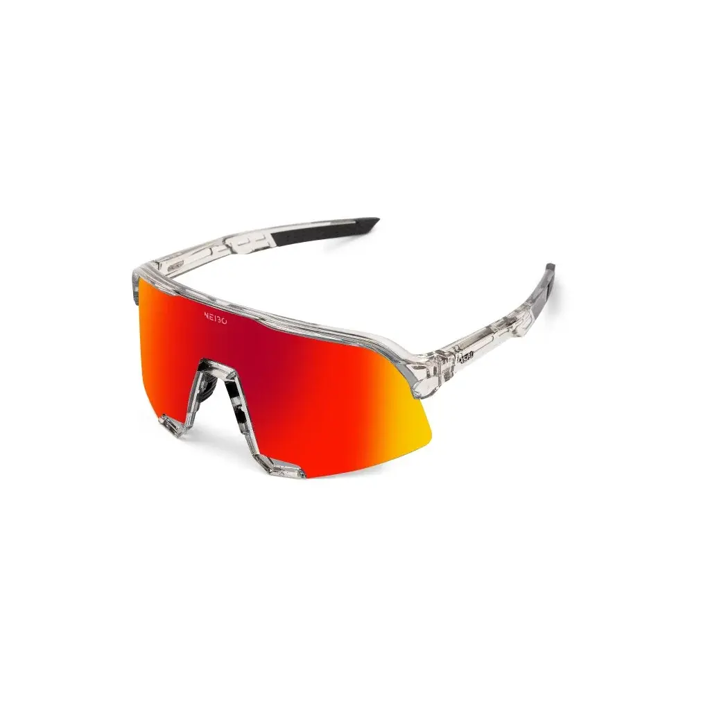 NEIBO Športové okuliare NEIBO Hawk Transparent grey/ fire orange