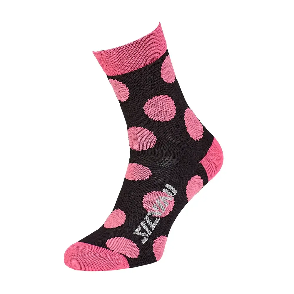 Stredne vysoké cyklistické ponožky Silvini Bevera fuchsia-black