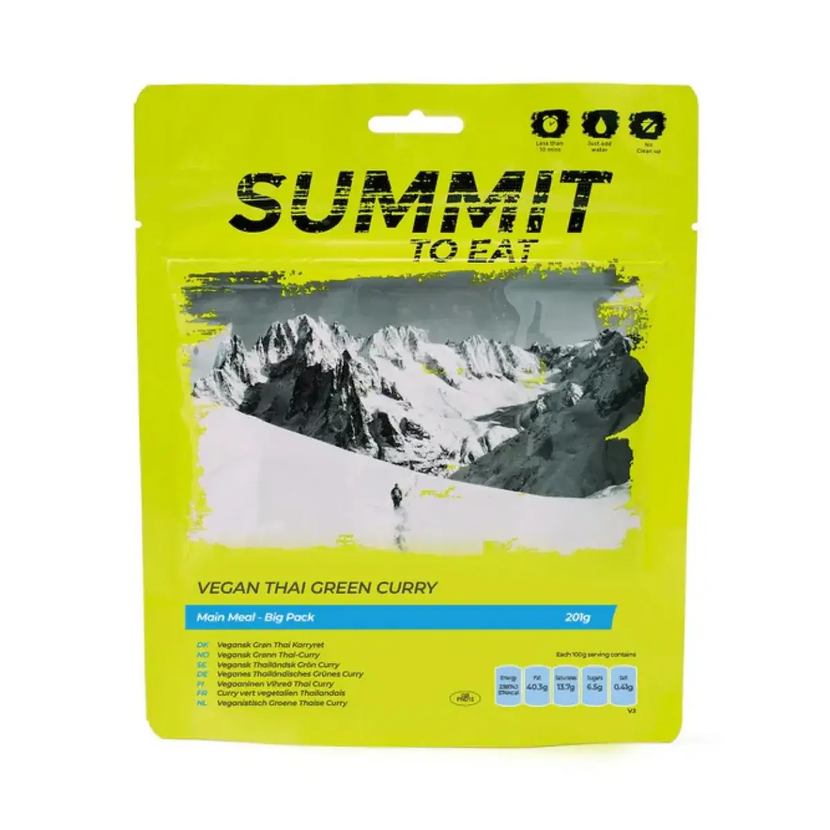 Sušené jedlo Summit To Eat Big Pack Thajské zelené kari 201g/1003kcal