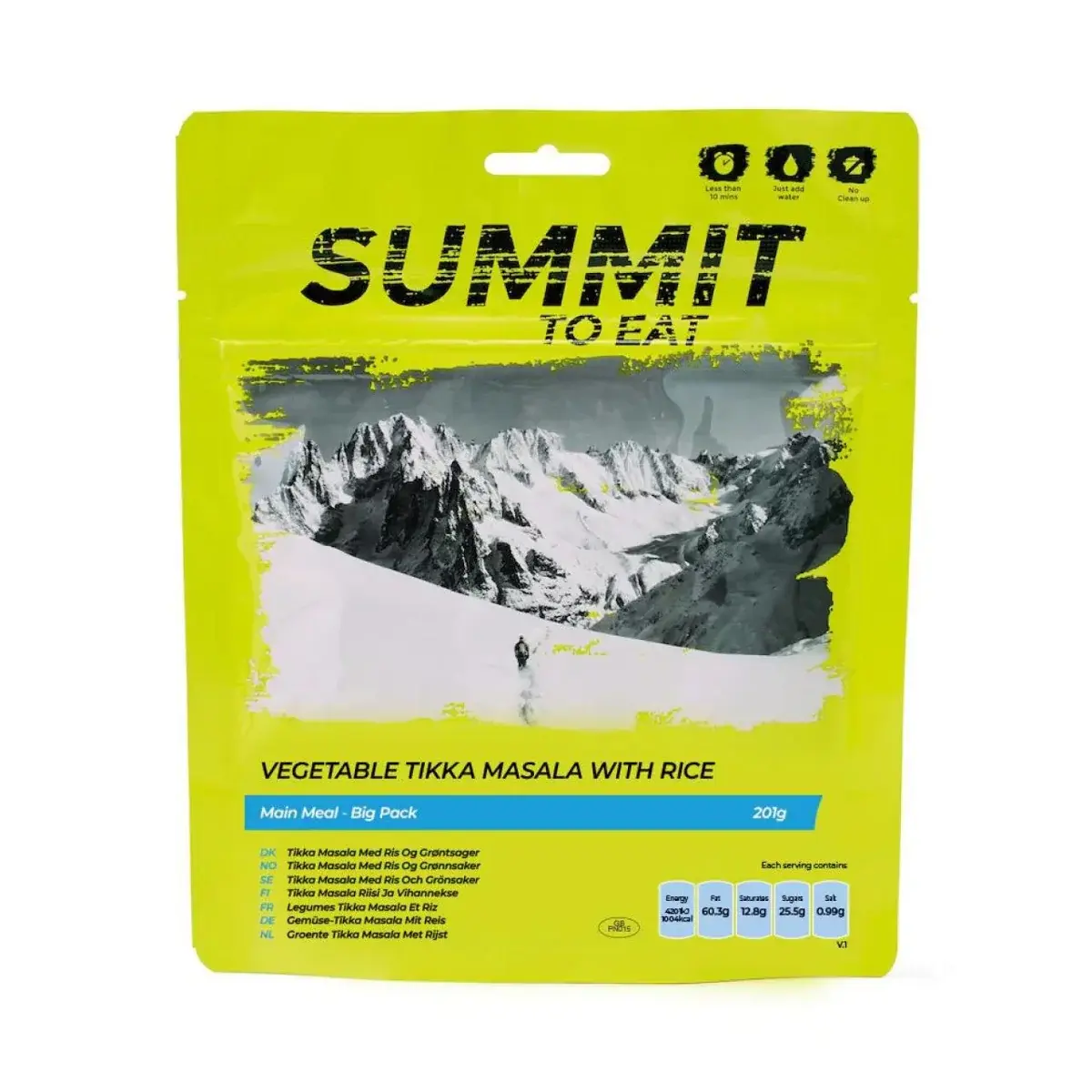Sušené jedlo Summit To Eat Big Pack Vegetariánska Tikka Masala s ryžou 201g/