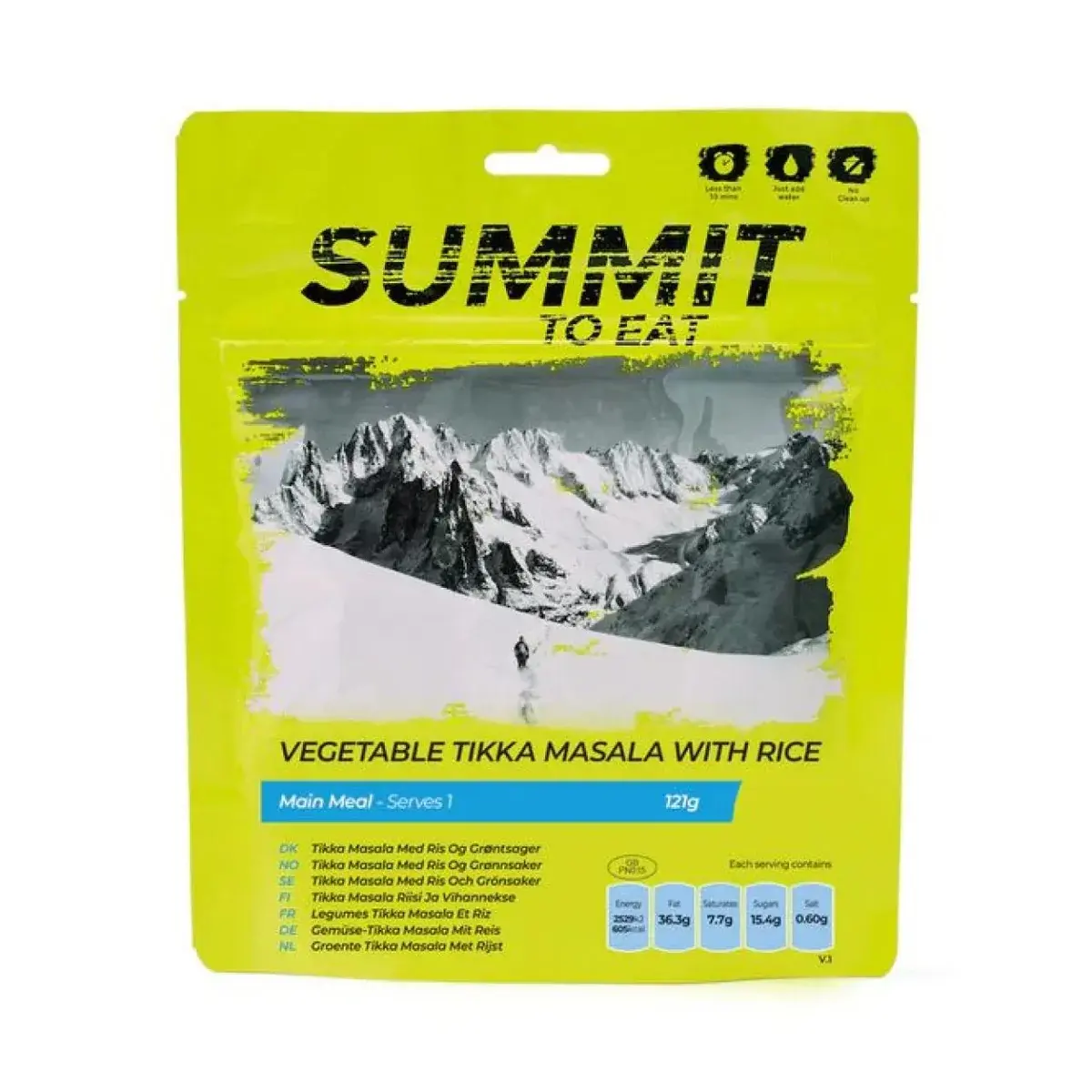 Summit To Eat Vegetariánska Tikka Masala s ryžou Summit To Eat 121g/605kcal