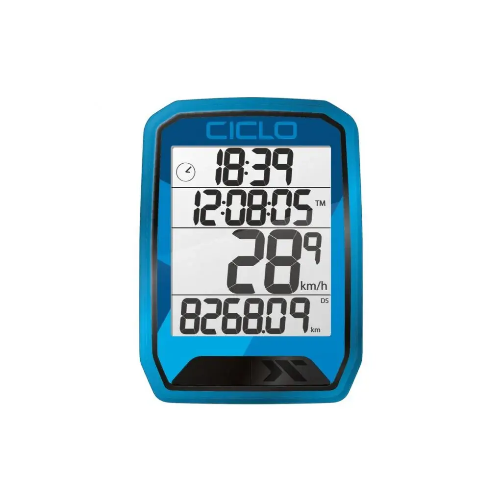 Tachometer Ciclo sport Protos 113 drôtový modrý