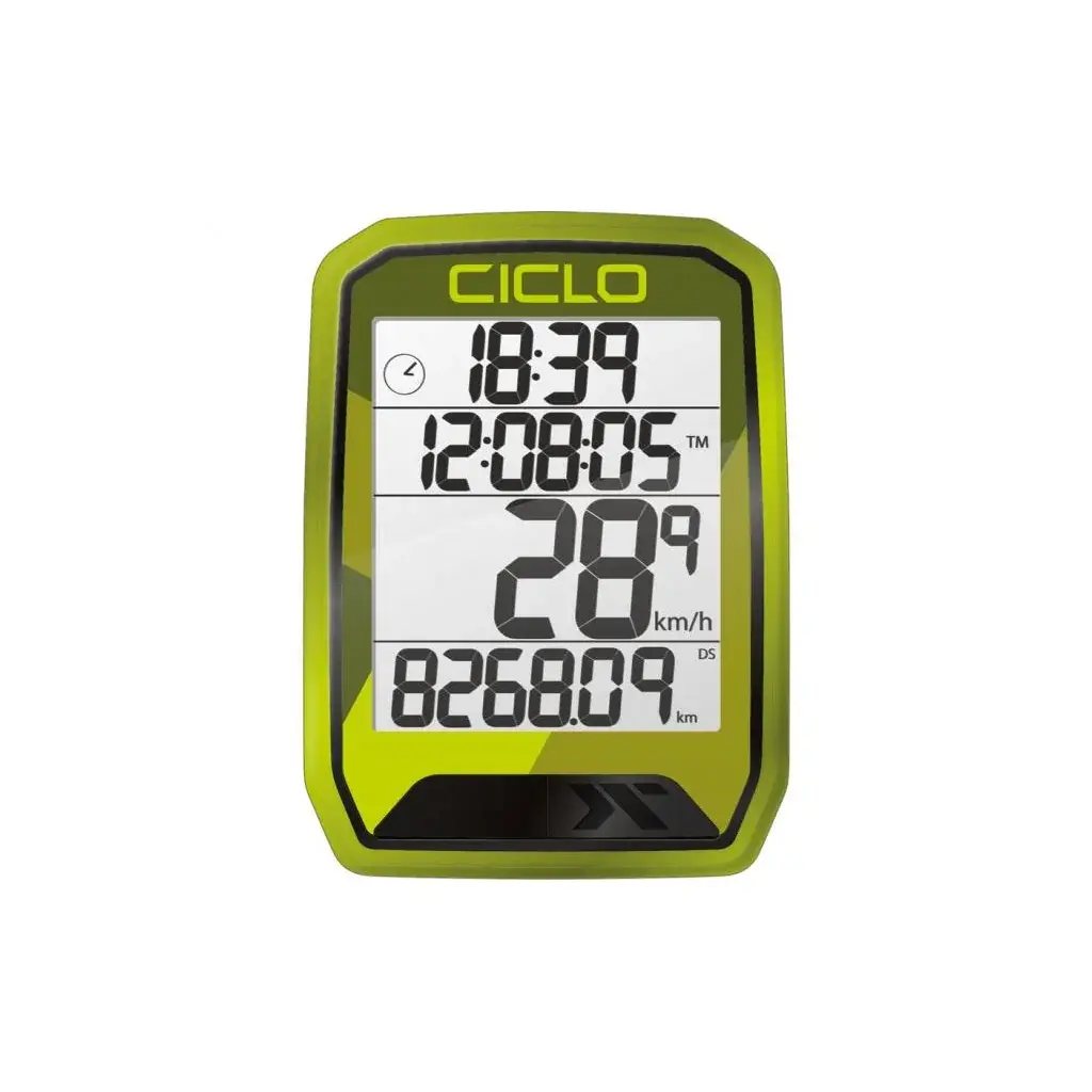 Tachometer Ciclo sport Protos 113 drôtový zelený
