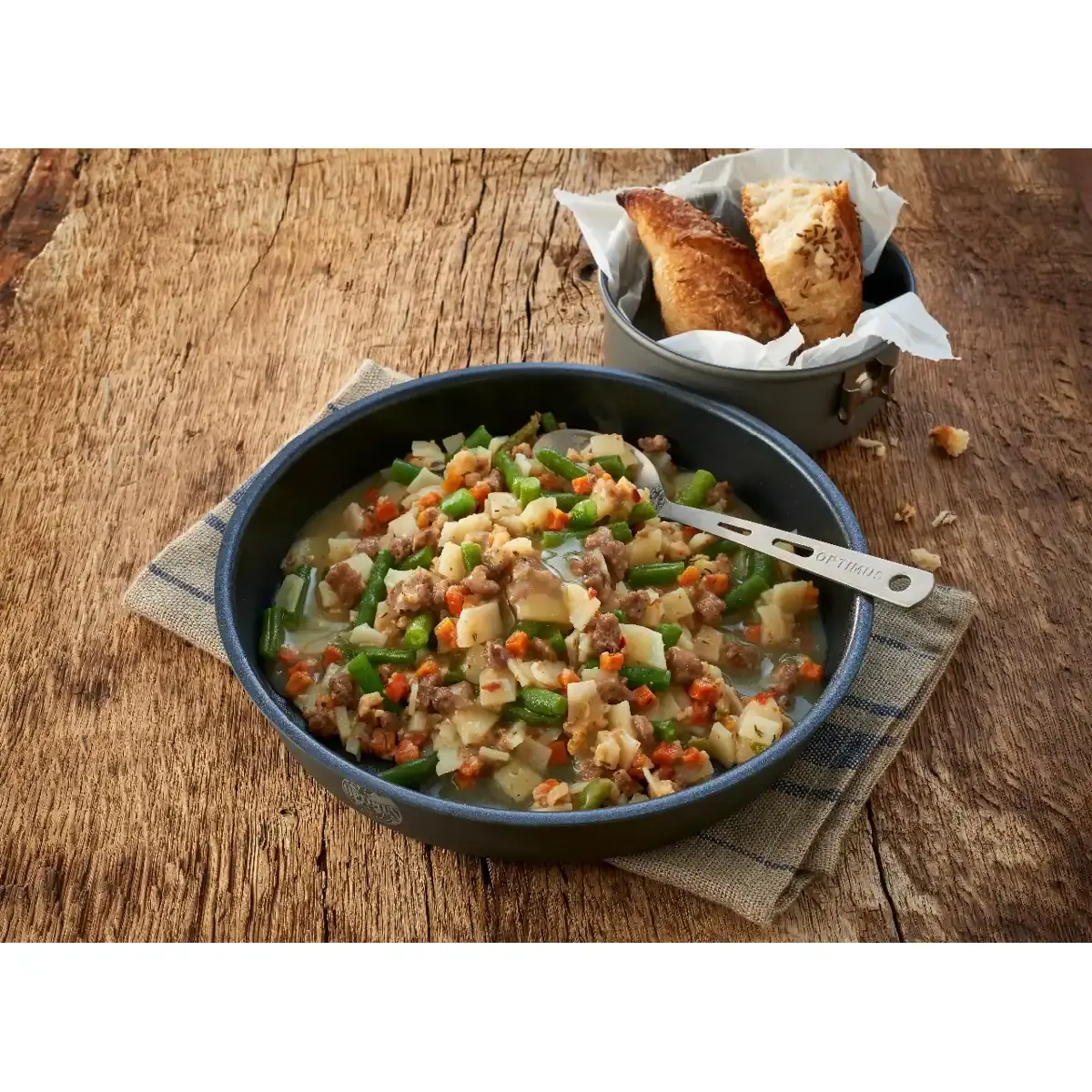 Trek´n Eat Sušené jedlo Trek´n Eat Toskánska hovädzia pochúťka so zemiakmi a fazuľami (bez lepku) (170 g, 649 kcal)