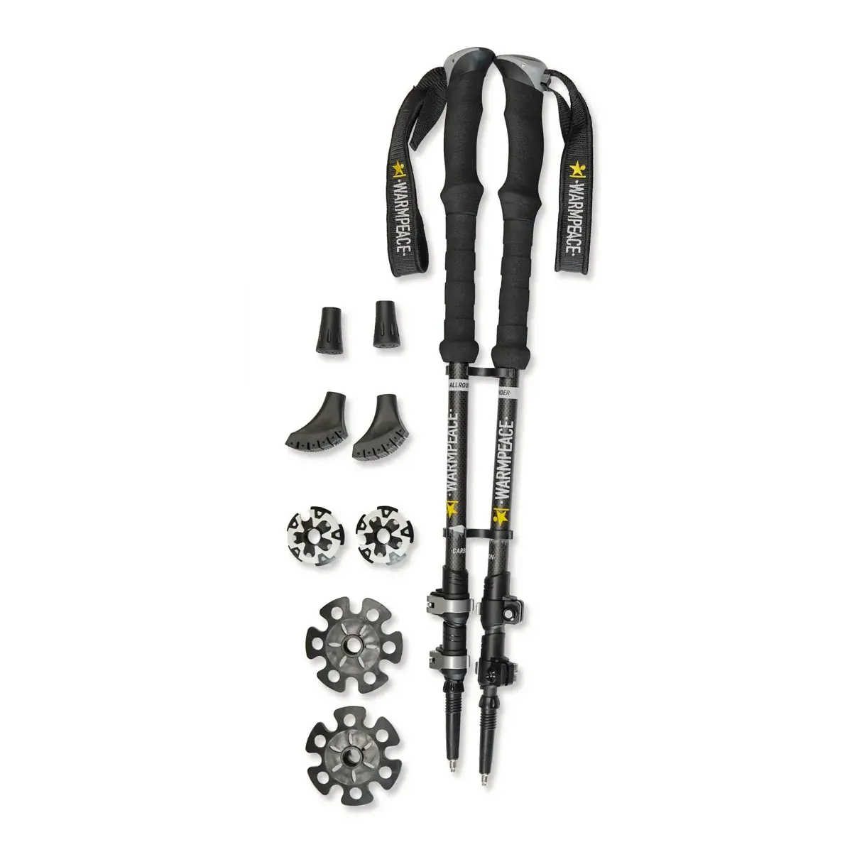 Warmpeace Trekové palice Warmpeace Allrounder black/grey