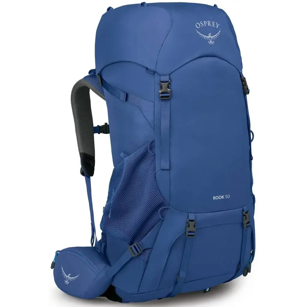 Turistický batoh Osprey Rook 50L astrology blue/blue flame