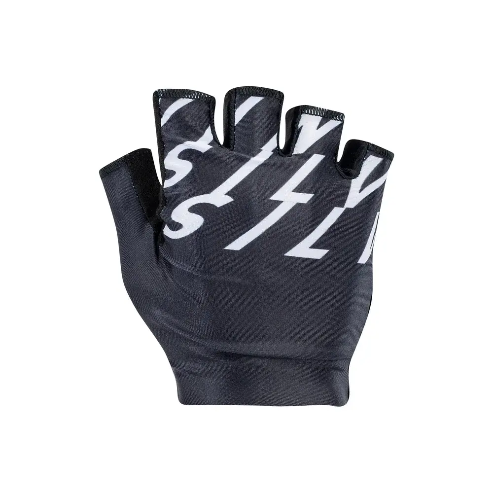 Unisex cyklistické rukavice Silvini Sarca Black white