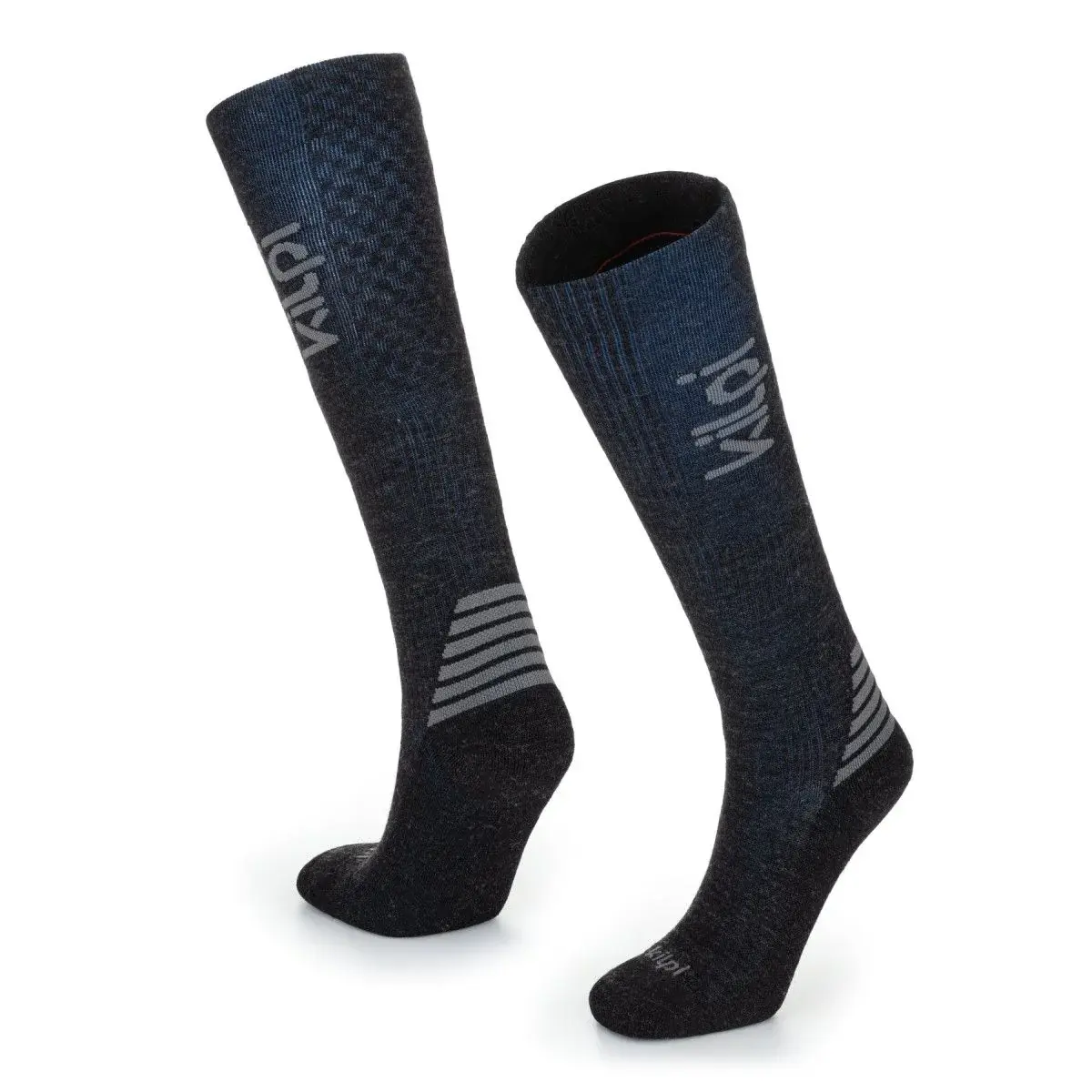 Unisex lyžiarske podkolienky Kilpi Perosa-U čierna/modrá