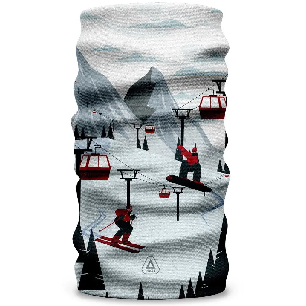 Unisex strečový nákrčník MATT Scarf Coolmax Eco snowy
