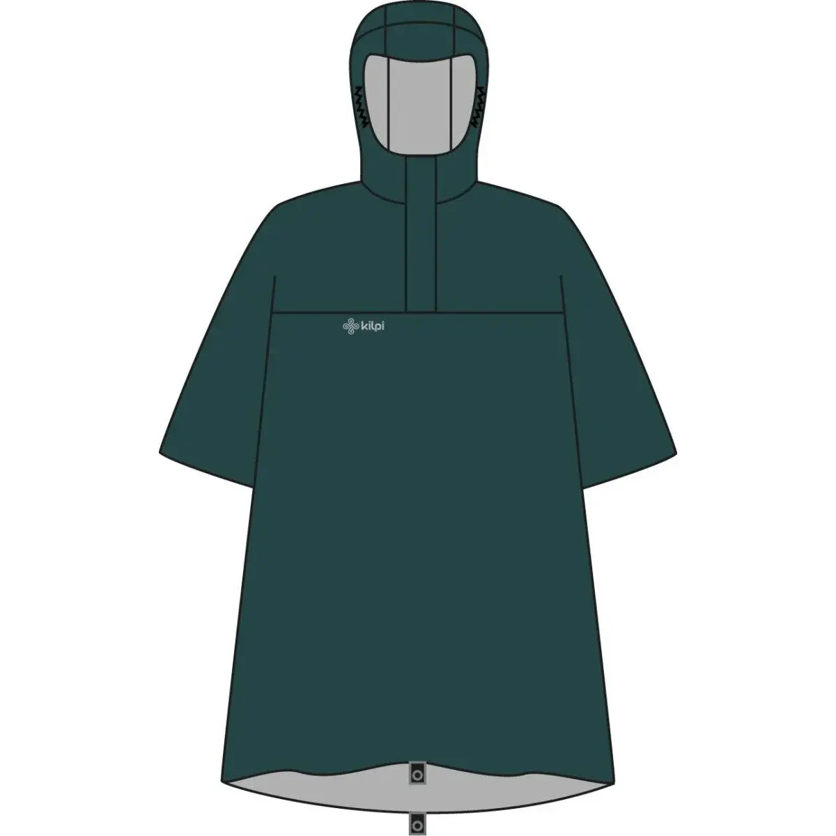 Kilpi Unisex pláštenka Kilpi RAIT-U tmavo zelená