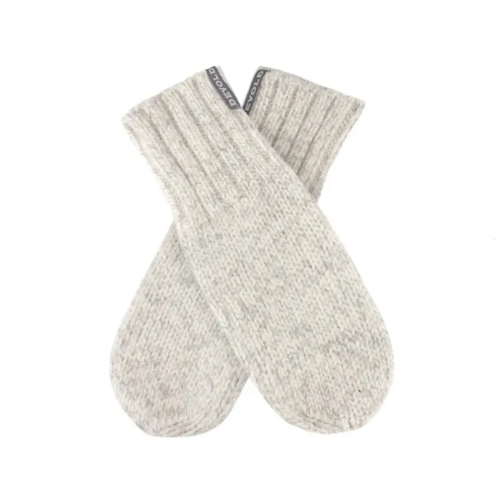 Devold Unisex rukavice Devold Nansen Wool Mitten sivá