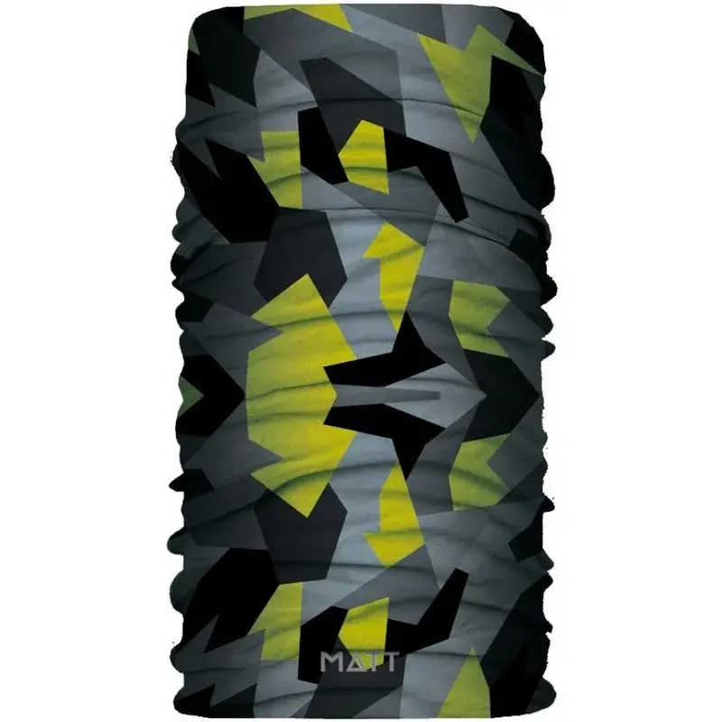 MATT Unisex šatka MATT 5820 Scarf Coolmax Eco geom.camo green-863