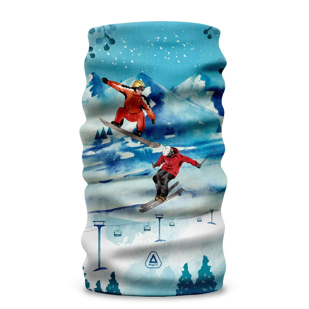 Univerzálna šatka MATT Scarf Coolmax Eco Skiers