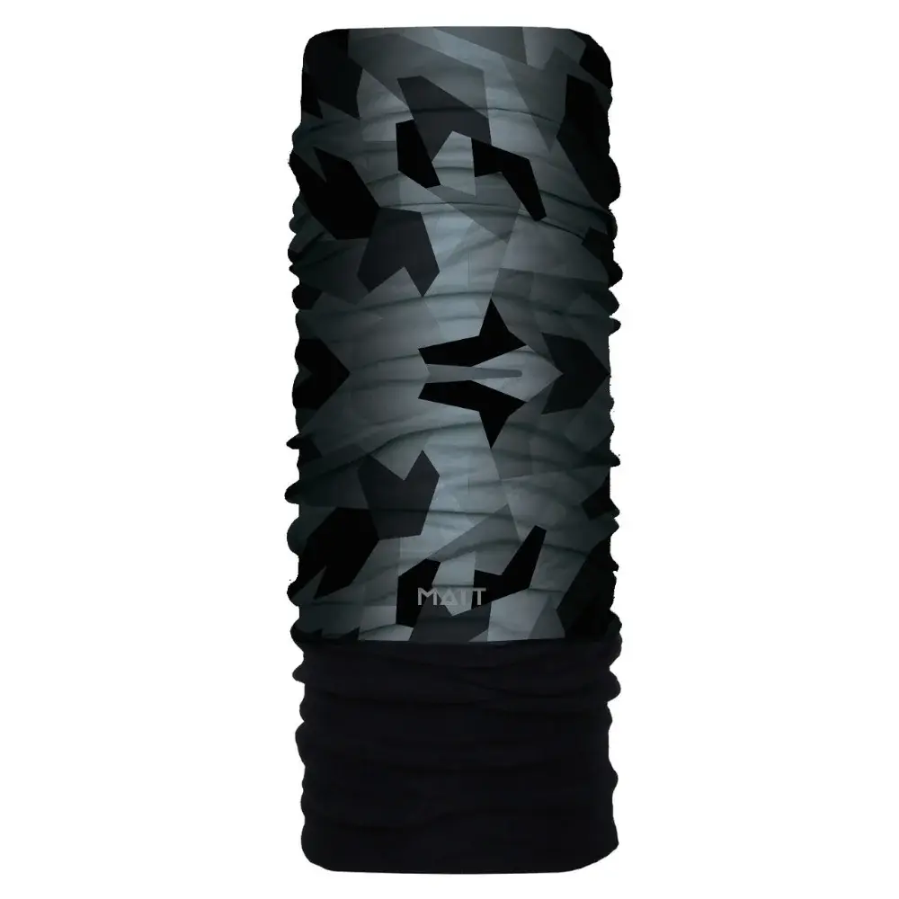 MATT Univerzálna šatka MATT Scarf Coolmax Pol. Geom. Camo Black