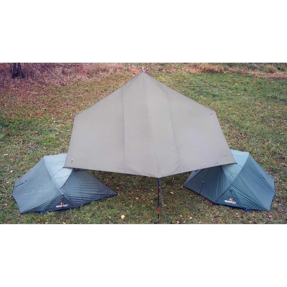 Warmpeace Veľká plachta Warmpeace Chapito olive green
