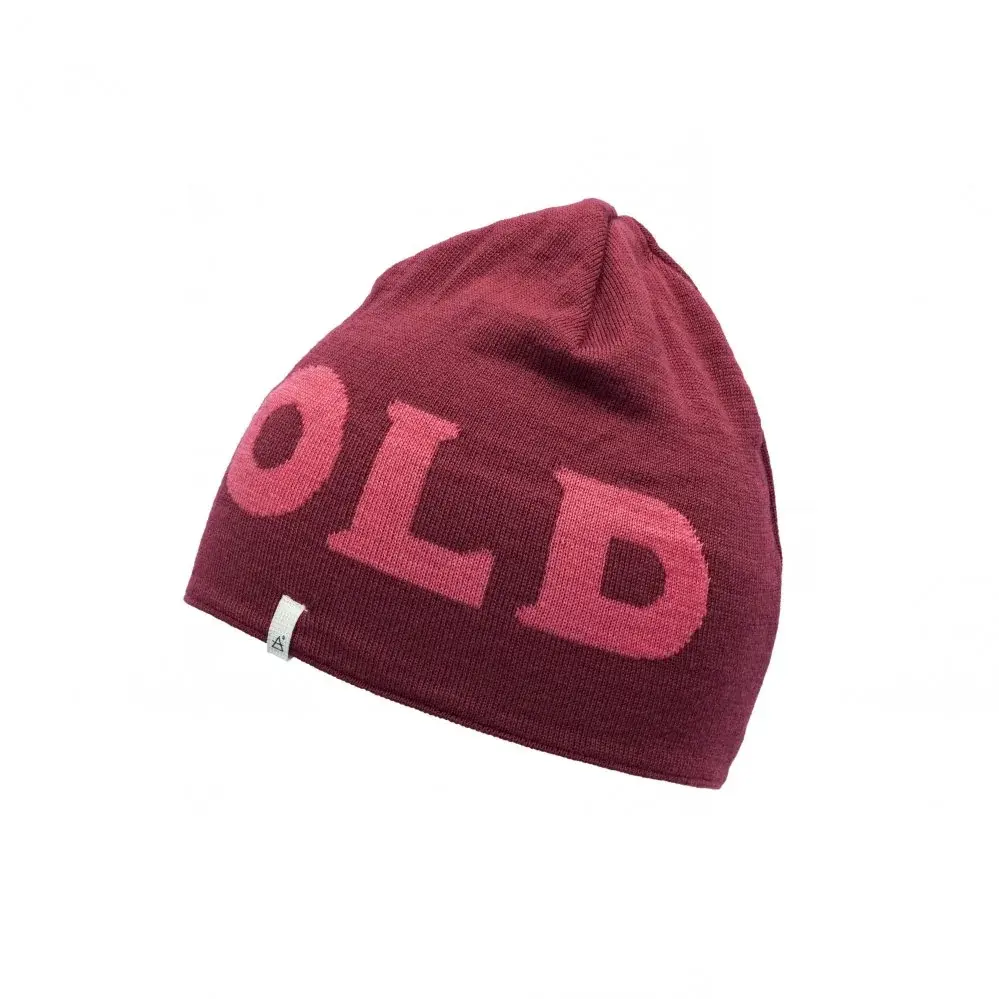 Vlnená čiapka Devold Logo merino Beanie beetroot