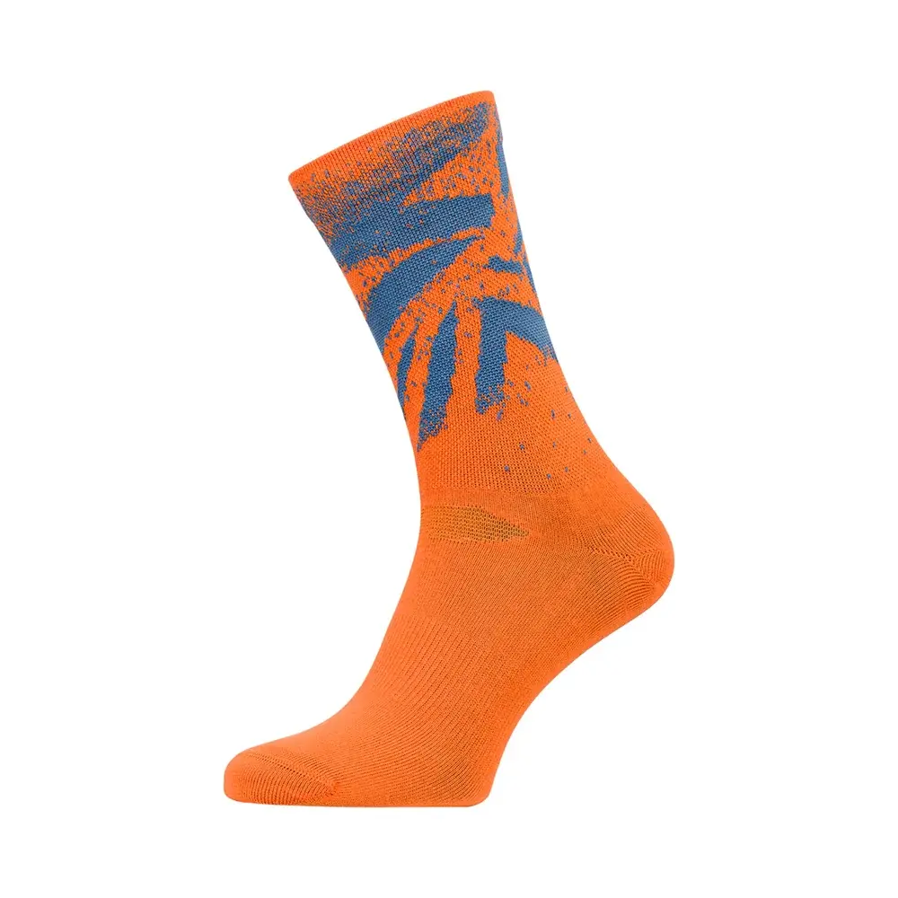Vysoké cyklistické ponožky Silvini Nereto orange-blue