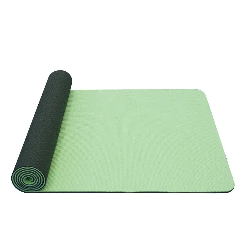 Yate YOGA MAT Yate DVOJVRSTVOVÁ TPE- protiskluzový povrch, zelená/šedá 1730x610x6 mm