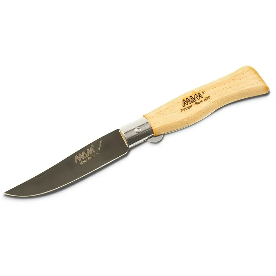 MAM Zatvárací nôž s poistkou MAM Douro 2085 Black Titanium 8,3 cm buk