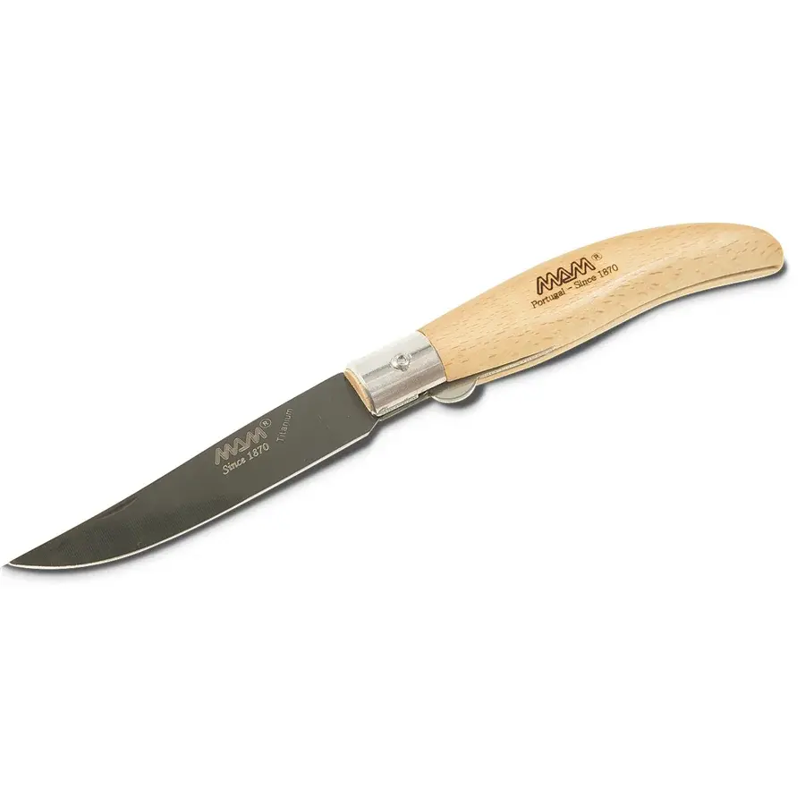 MAM Zatvárací nôž s poistkou MAM Ibérica 2018 Black Titanium 9 cm buk